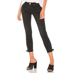 ONE Teaspoon | Tie Side Freebirds II in Black Paris